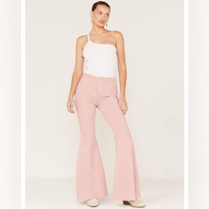 NWT Free People Just Float on Flare Jeans “mauve”